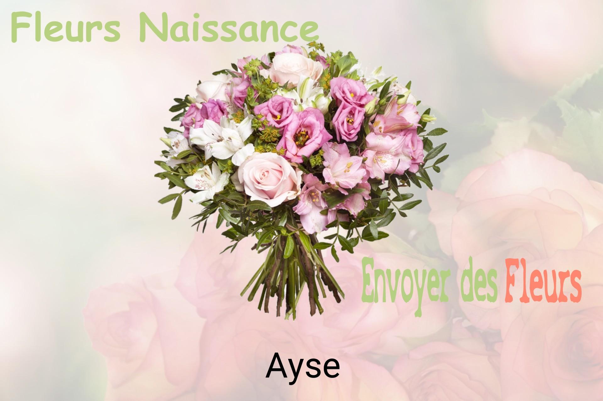 Bouquet de fleurs de naissance livré à Ayse